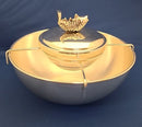 CAVIAR SERVER WITH ICE BOWL AND LID
