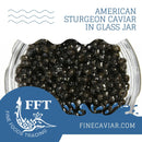 AMERICAN STURGEON CAVIAR IN GLASS JAR